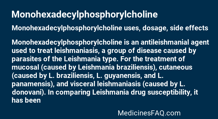 Monohexadecylphosphorylcholine