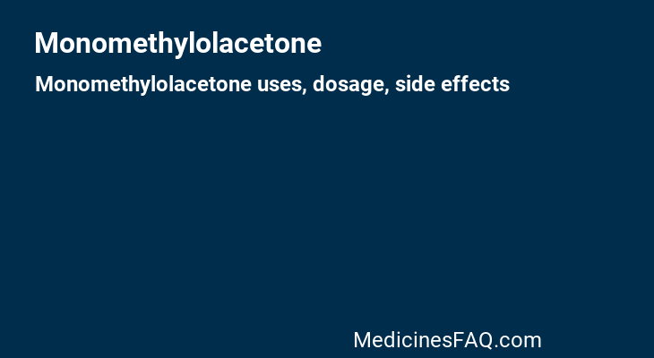 Monomethylolacetone