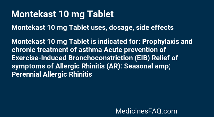 Montekast 10 mg Tablet