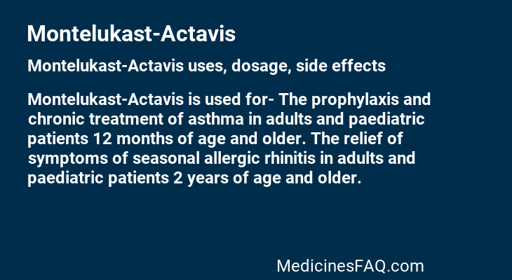 Montelukast-Actavis