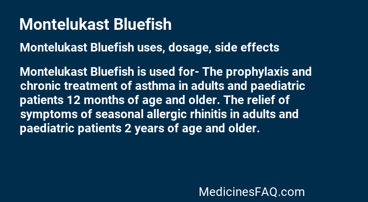 Montelukast Bluefish