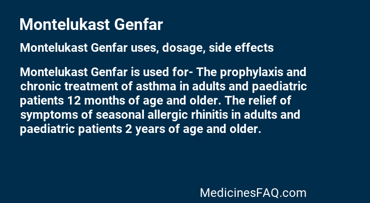 Montelukast Genfar
