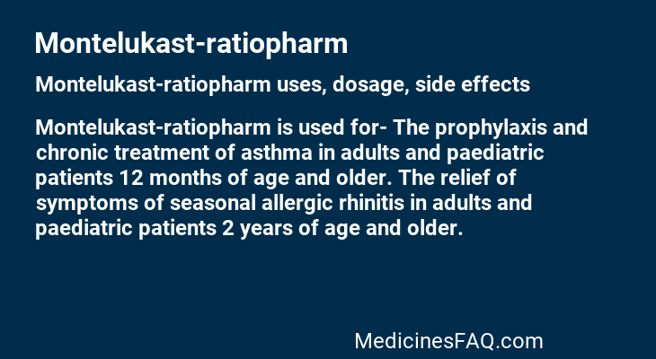 Montelukast-ratiopharm