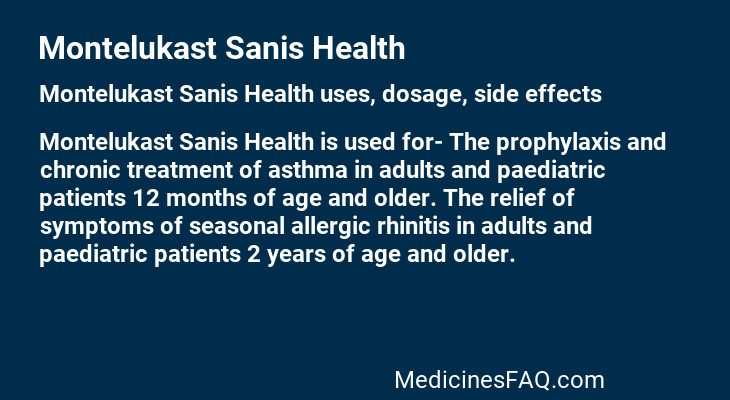 Montelukast Sanis Health