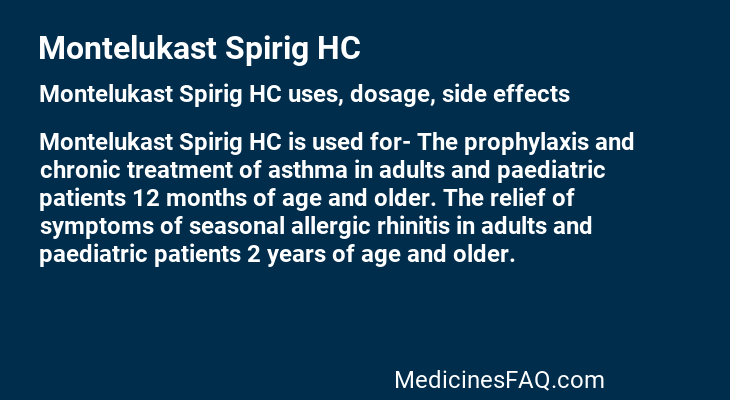 Montelukast Spirig HC