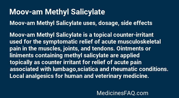 Moov-am Methyl Salicylate