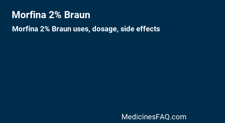 Morfina 2% Braun
