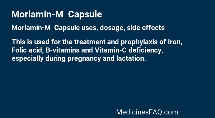 Moriamin-M  Capsule