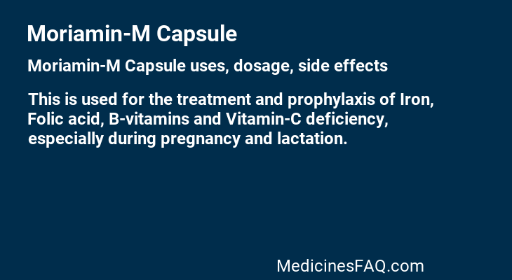 Moriamin-M Capsule