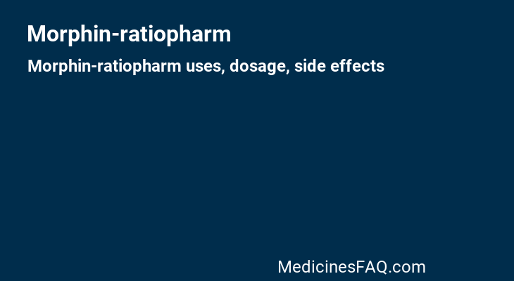 Morphin-ratiopharm