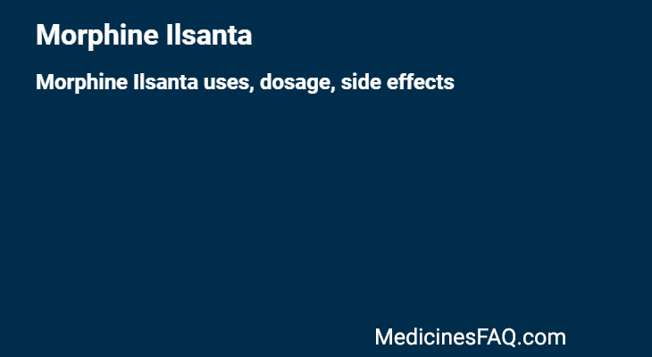 Morphine Ilsanta