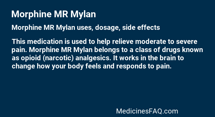 Morphine MR Mylan