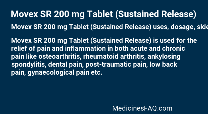 Movex SR 200 mg Tablet (Sustained Release)