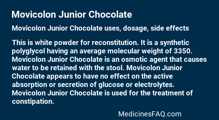 Movicolon Junior Chocolate