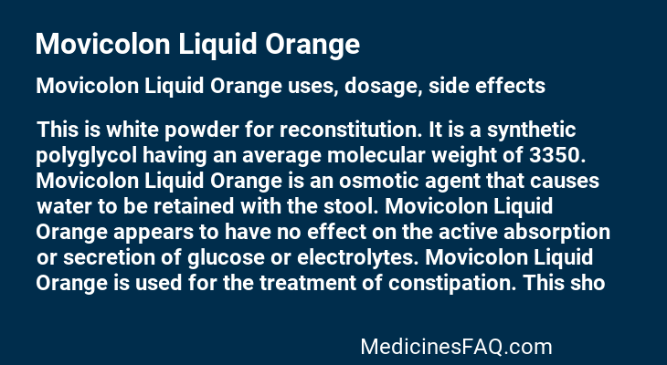 Movicolon Liquid Orange