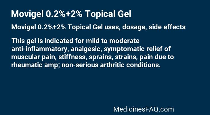 Movigel 0.2%+2% Topical Gel