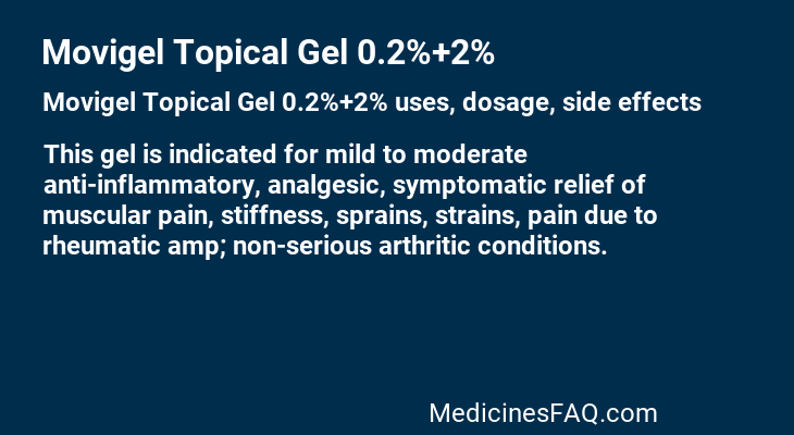 Movigel Topical Gel 0.2%+2%