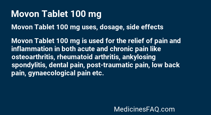 Movon Tablet 100 mg