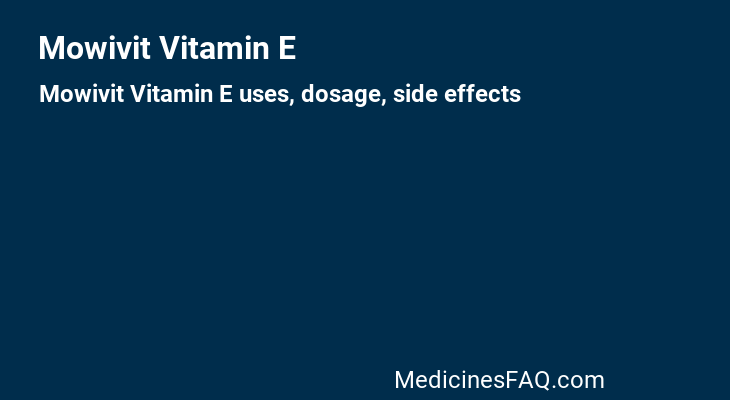 Mowivit Vitamin E
