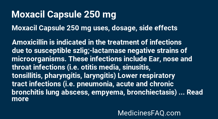 Moxacil Capsule 250 mg