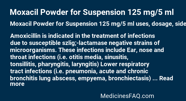 Moxacil Powder for Suspension 125 mg/5 ml