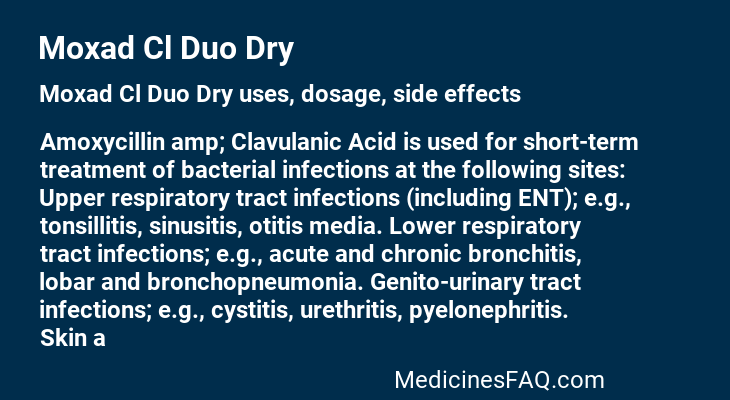 Moxad Cl Duo Dry