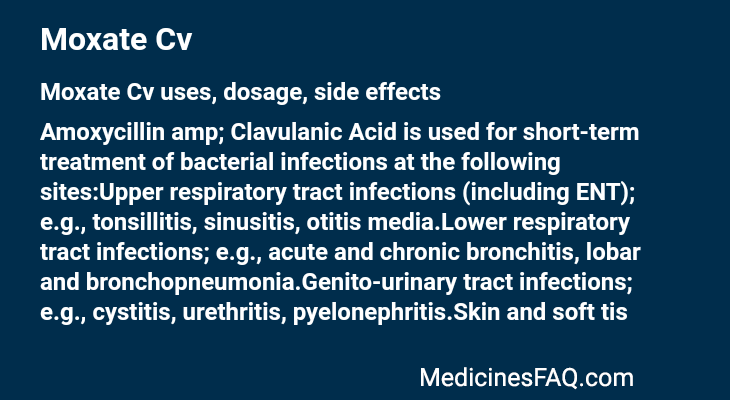 Moxate Cv