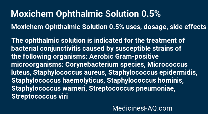 Moxichem Ophthalmic Solution 0.5%
