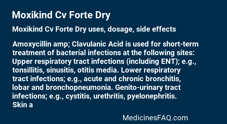 Moxikind Cv Forte Dry