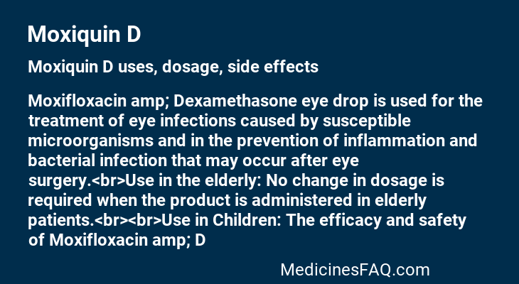 Moxiquin D