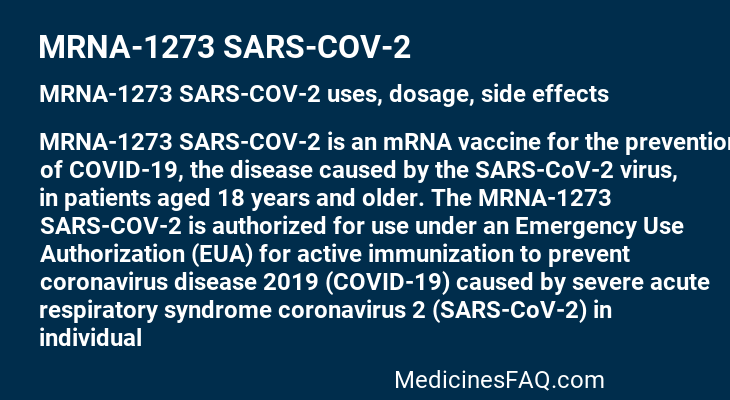 MRNA-1273 SARS-COV-2