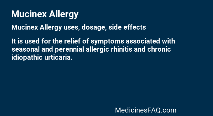 Mucinex Allergy