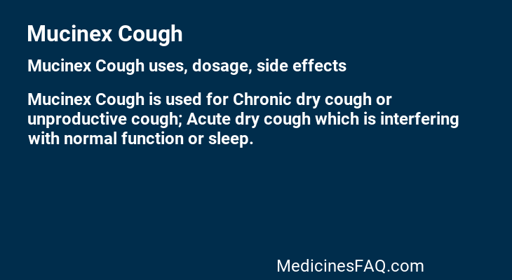 Mucinex Cough