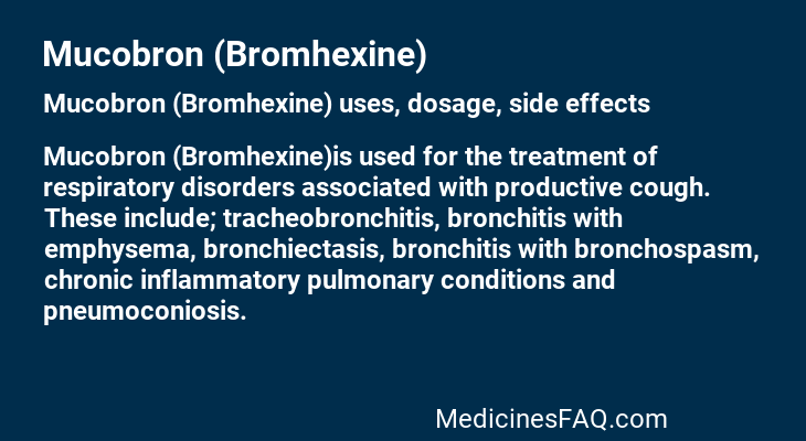 Mucobron (Bromhexine)