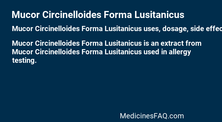 Mucor Circinelloides Forma Lusitanicus