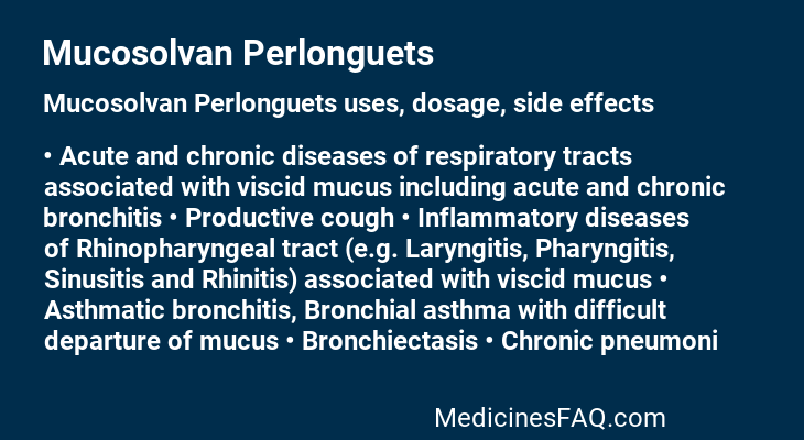 Mucosolvan Perlonguets