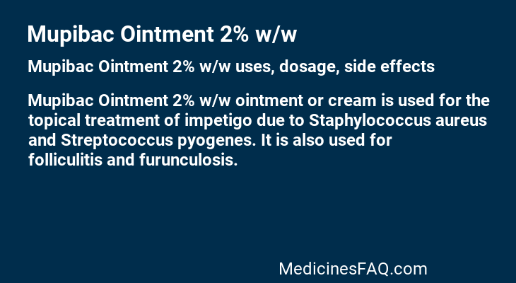 Mupibac Ointment 2% w/w