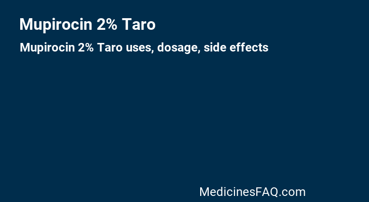 Mupirocin 2% Taro