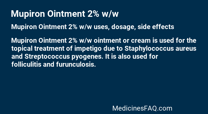 Mupiron Ointment 2% w/w