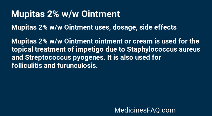 Mupitas 2% w/w Ointment