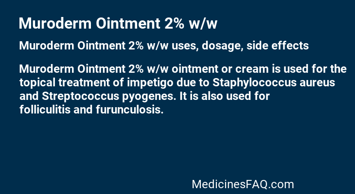 Muroderm Ointment 2% w/w