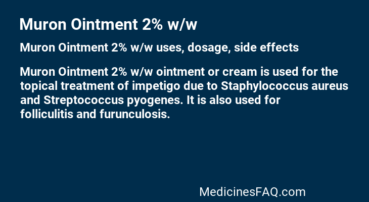 Muron Ointment 2% w/w