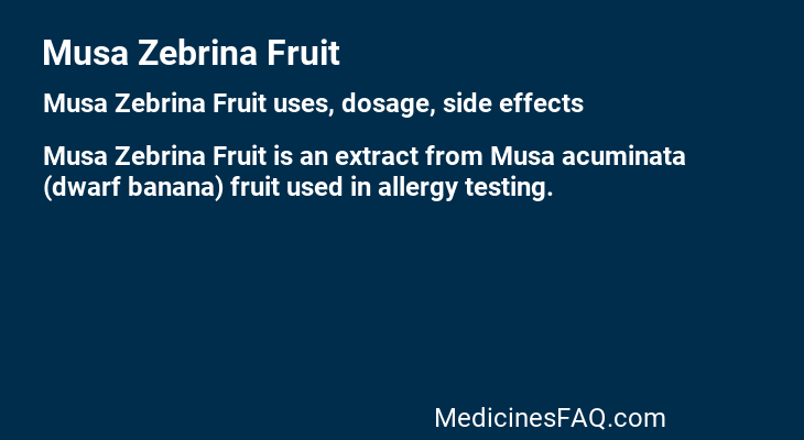 Musa Zebrina Fruit