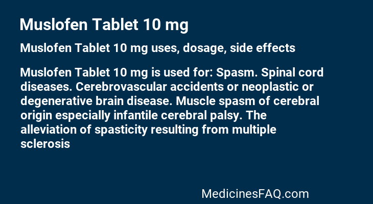 Muslofen Tablet 10 mg