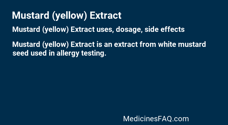 Mustard (yellow) Extract