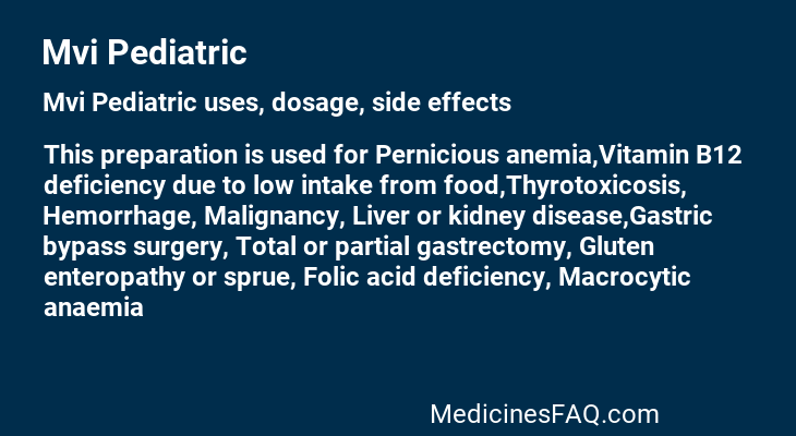 Mvi Pediatric