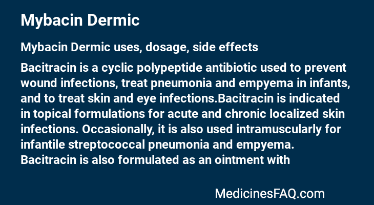 Mybacin Dermic