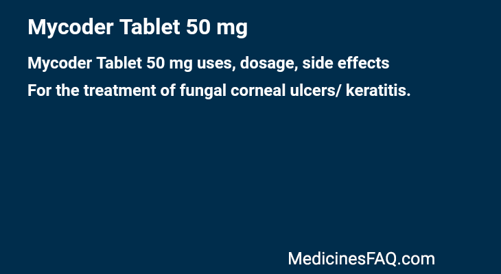 Mycoder Tablet 50 mg