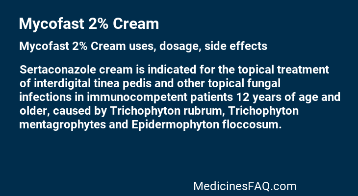 Mycofast 2% Cream