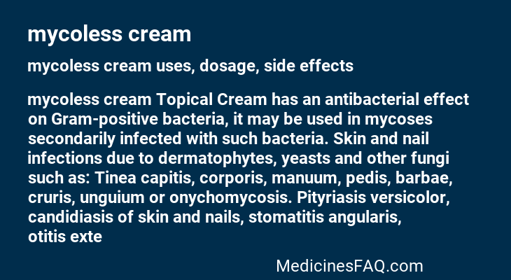 mycoless cream